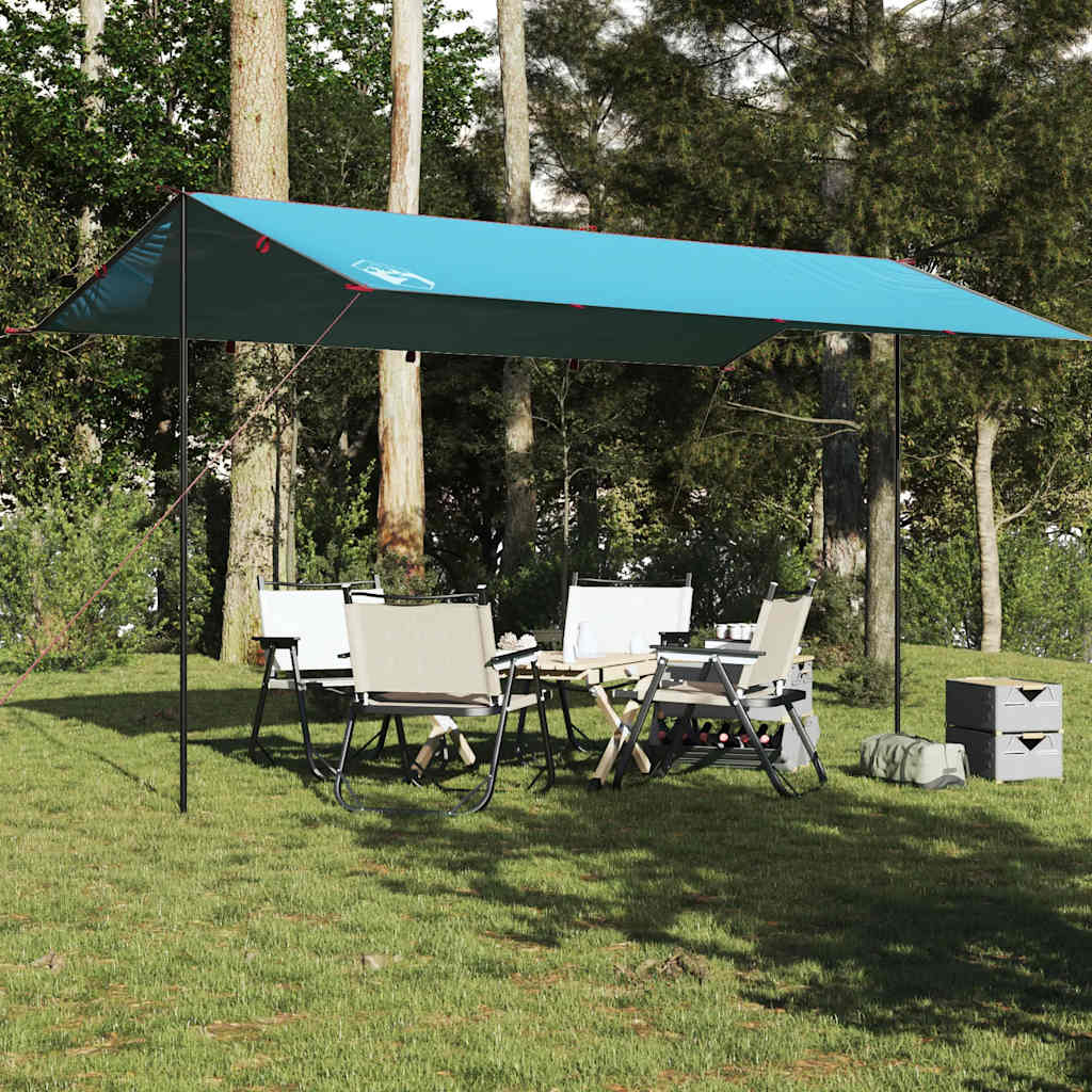 Cerada za kampiranje plava 500 x 294 cm vodootporna