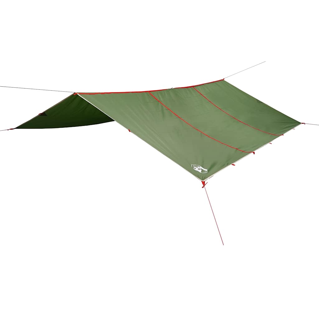 Cerada za kampiranje zelena 420 x 294 cm vodootporna