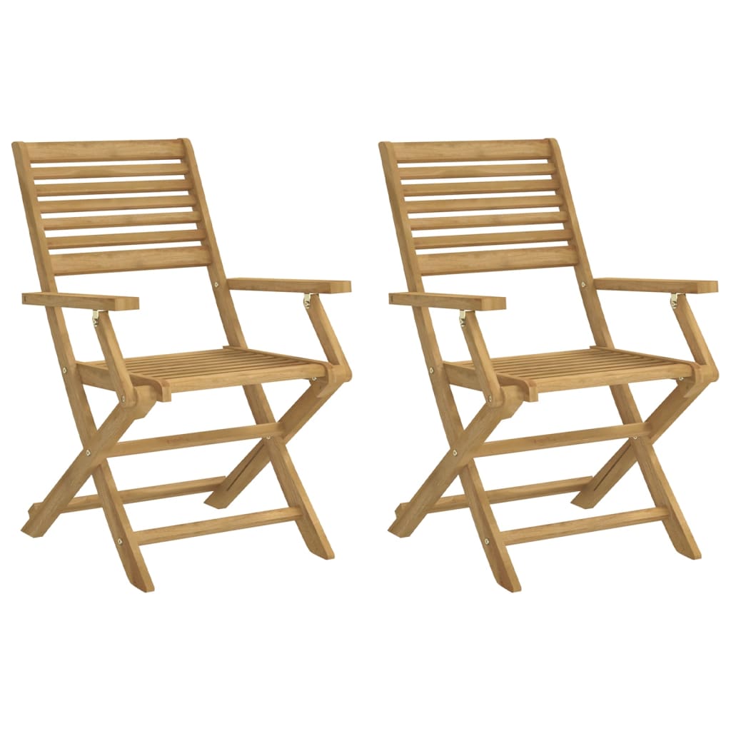 Sklopive vrtne stolice 2 kom 54,5x61,5x86,5 cm od drva bagrema