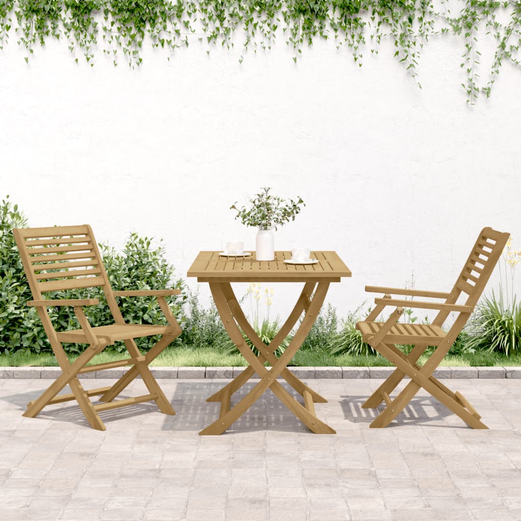 Sklopive vrtne stolice 2 kom 54,5x61,5x86,5 cm od drva bagrema