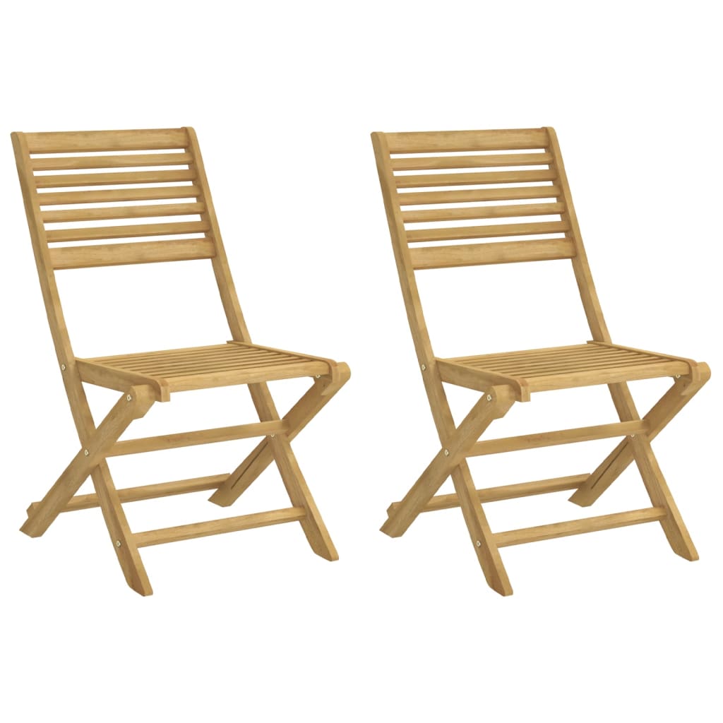Sklopive vrtne stolice 2 kom 48,5x61,5x87 cm od drva bagrema