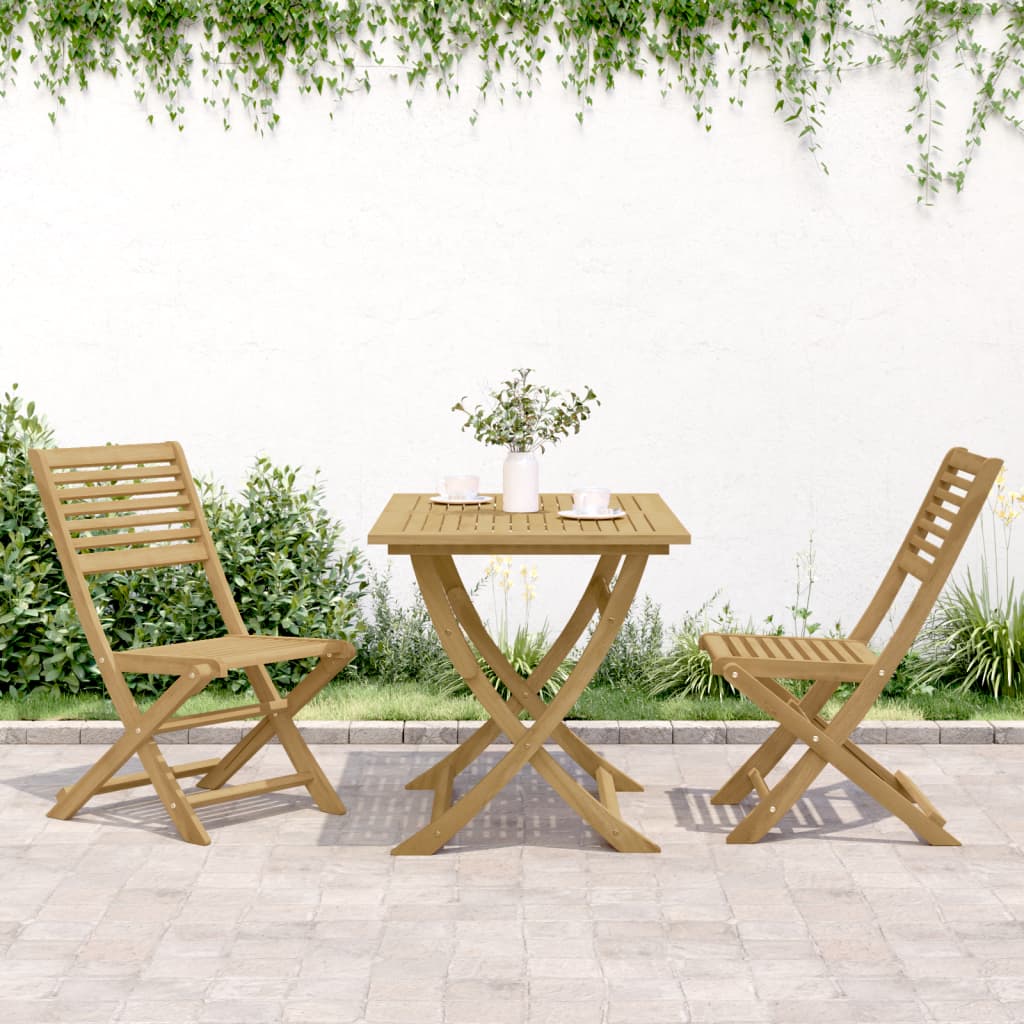 Sklopive vrtne stolice 2 kom 48,5x61,5x87 cm od drva bagrema