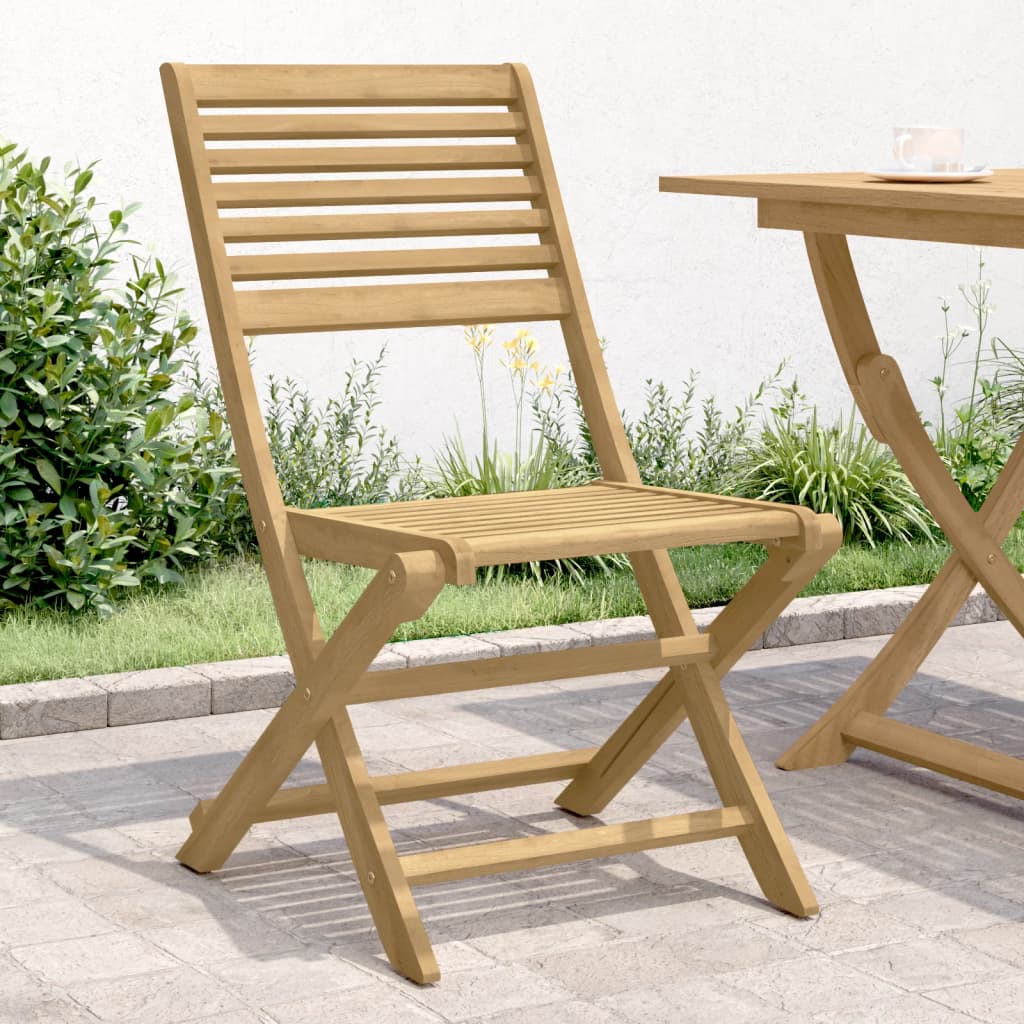 Sklopive vrtne stolice 2 kom 48,5x61,5x87 cm od drva bagrema