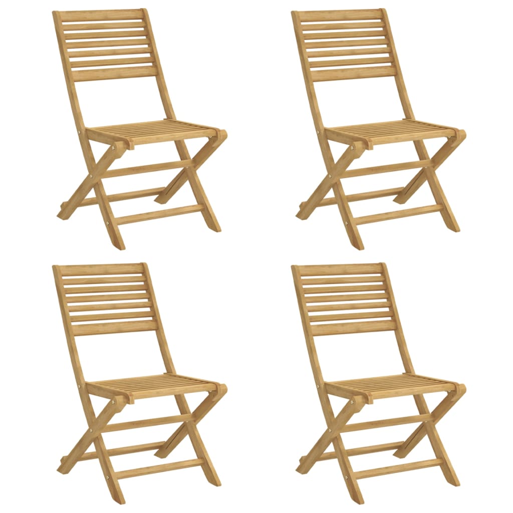 Sklopive vrtne stolice 4 kom 48,5x61,5x87 cm od drva bagrema