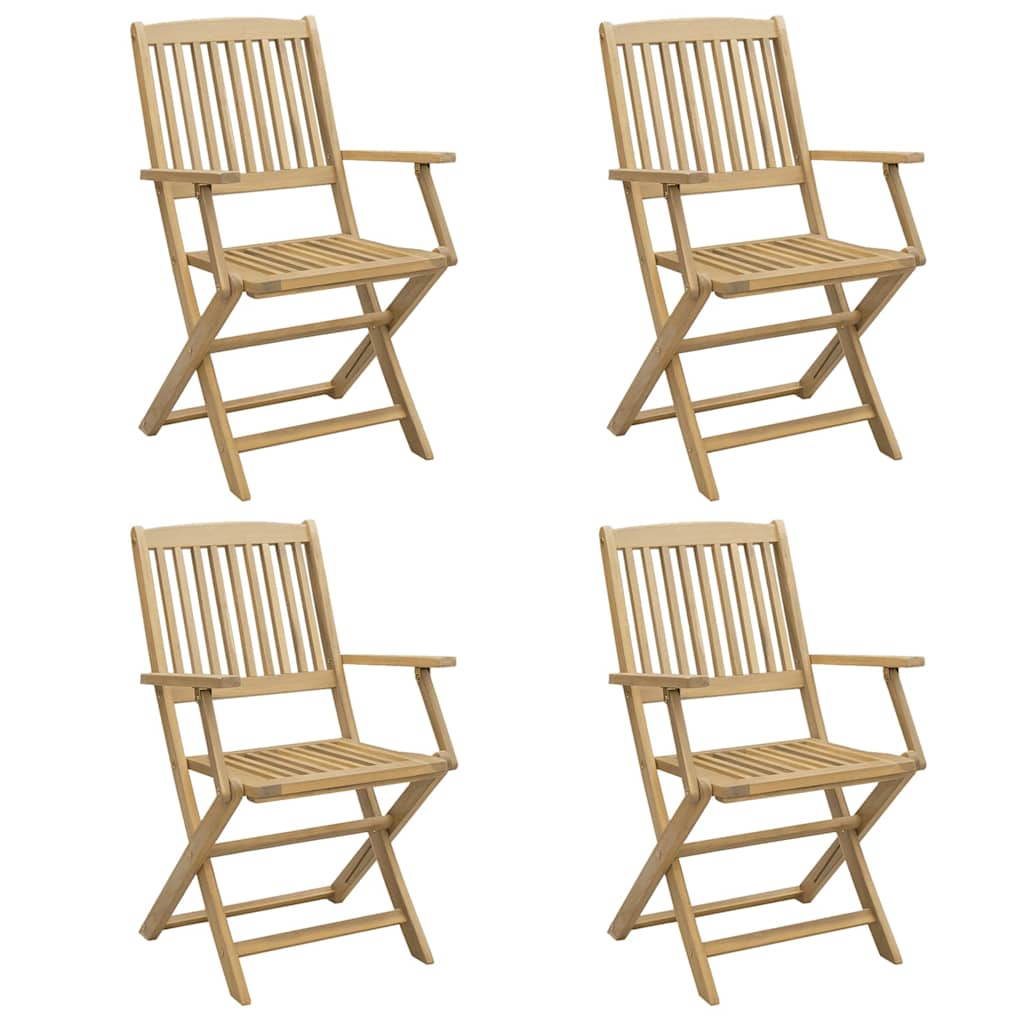 Sklopive vrtne stolice 4 kom 54x61x88 cm od drva bagrema