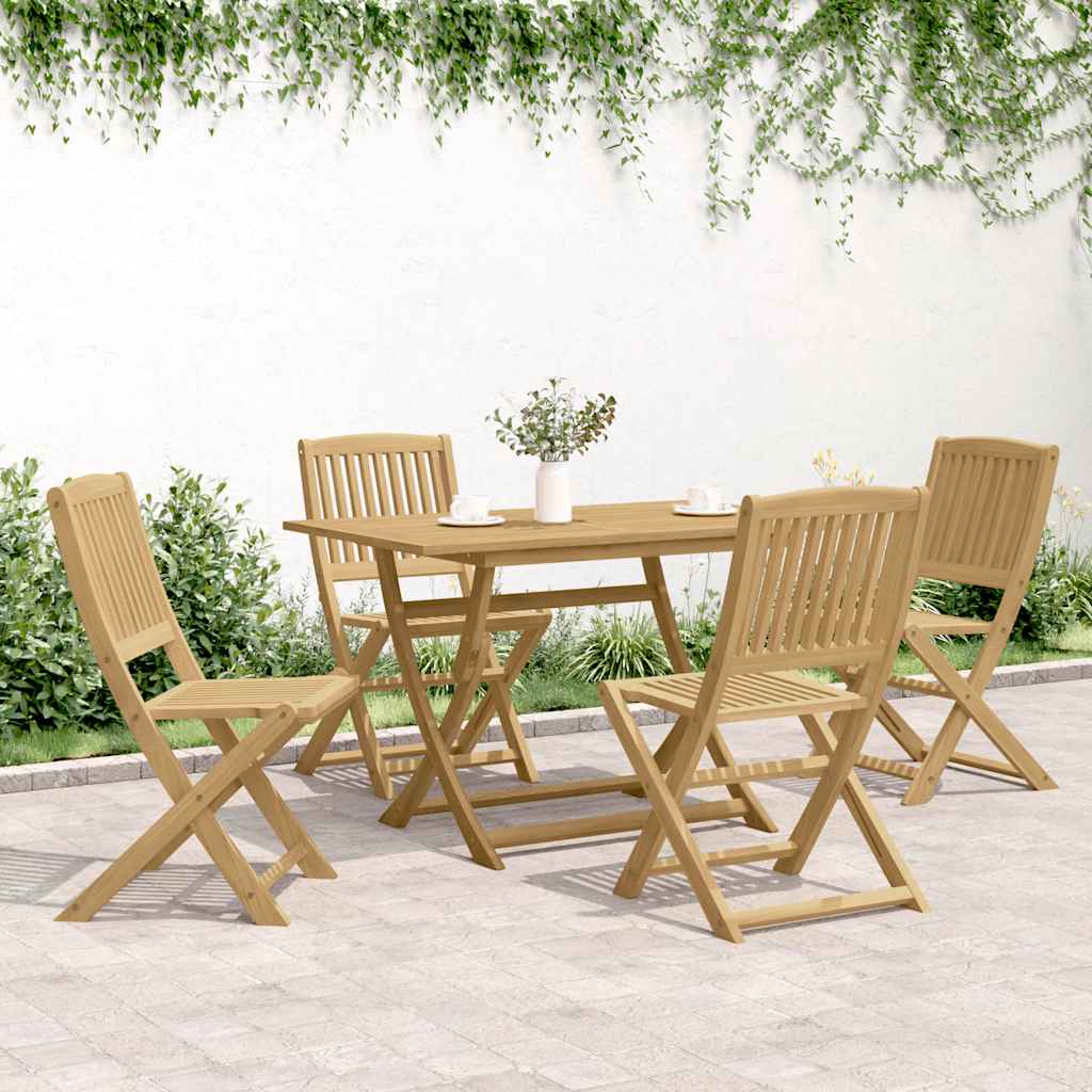Sklopive vrtne stolice 4 kom 44x50x88 cm masivno drvo bagrema