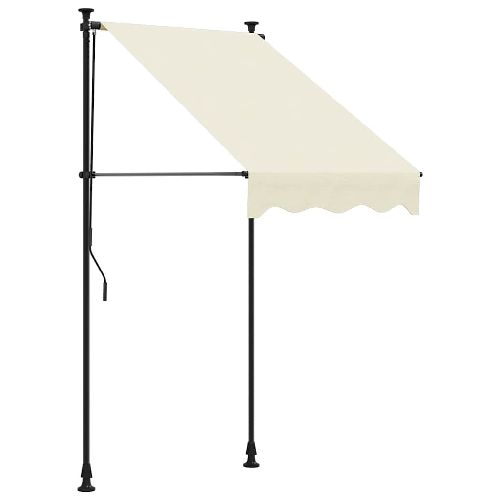 Tenda na uvlačenje krem 100 x 150 cm od tkanine i čelika