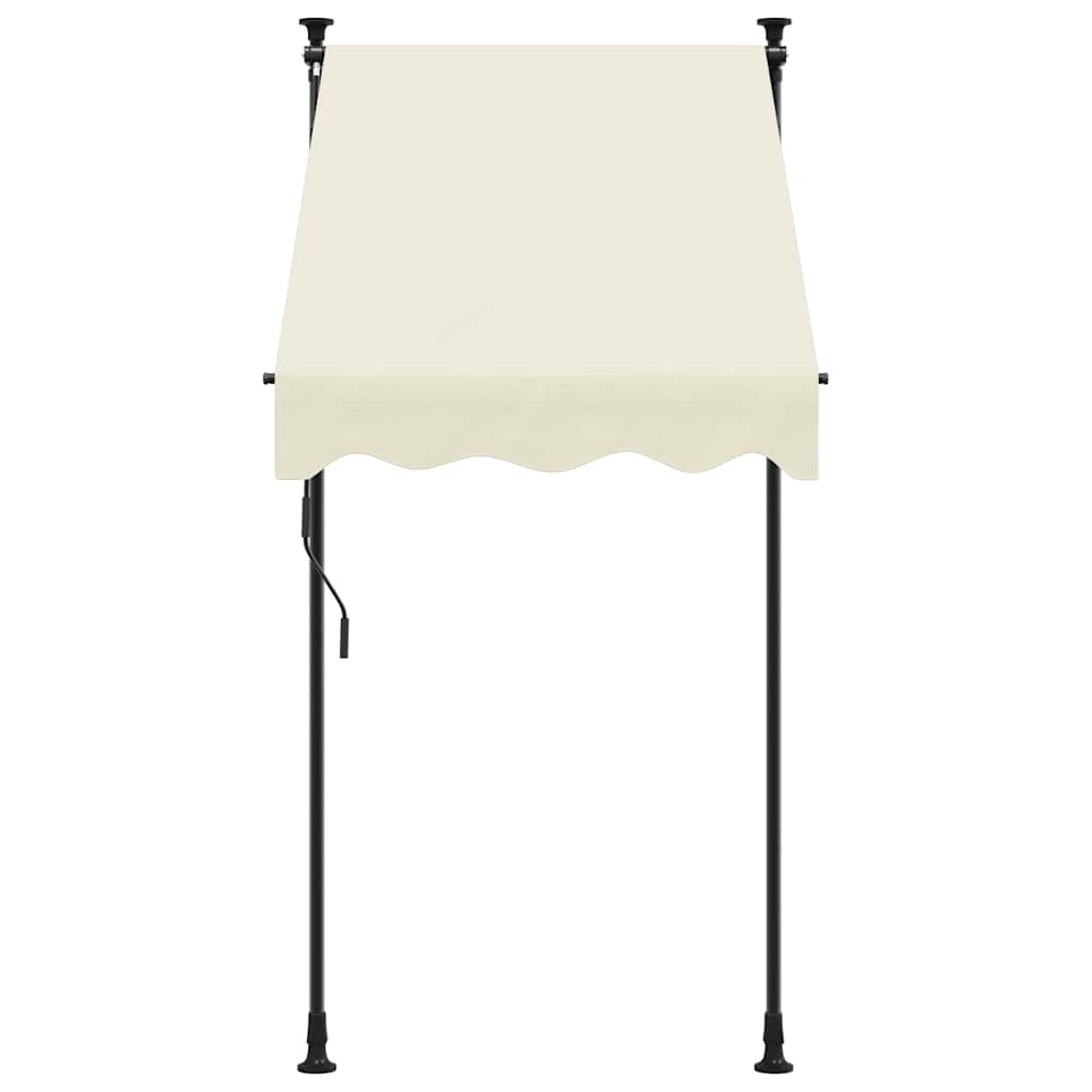Tenda na uvlačenje krem 100 x 150 cm od tkanine i čelika