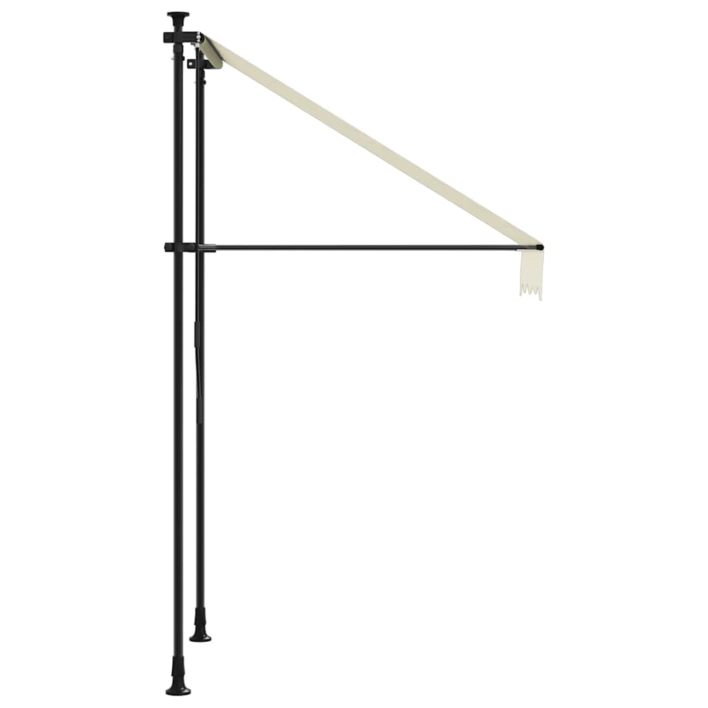 Tenda na uvlačenje krem 100 x 150 cm od tkanine i čelika
