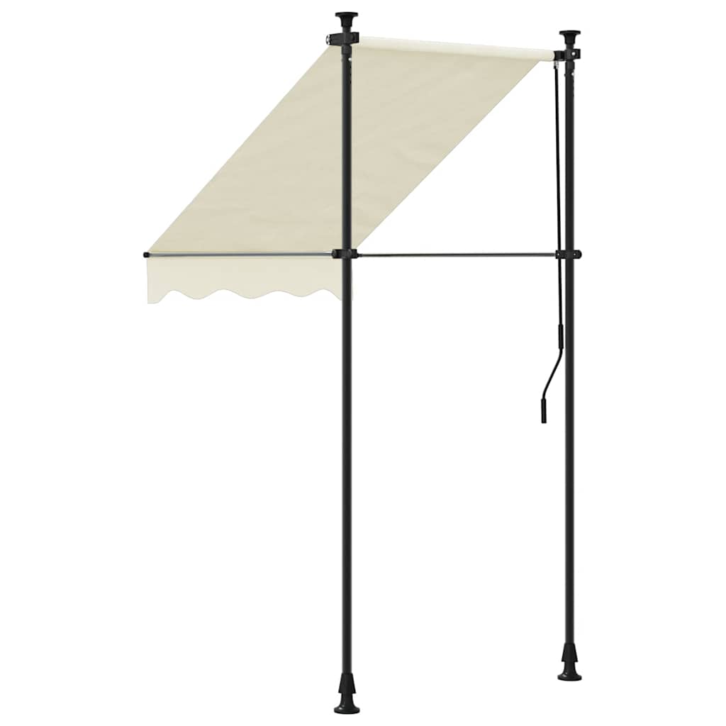 Tenda na uvlačenje krem 100 x 150 cm od tkanine i čelika