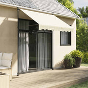 Tenda na uvlačenje krem 250 x 150 cm od tkanine i čelika