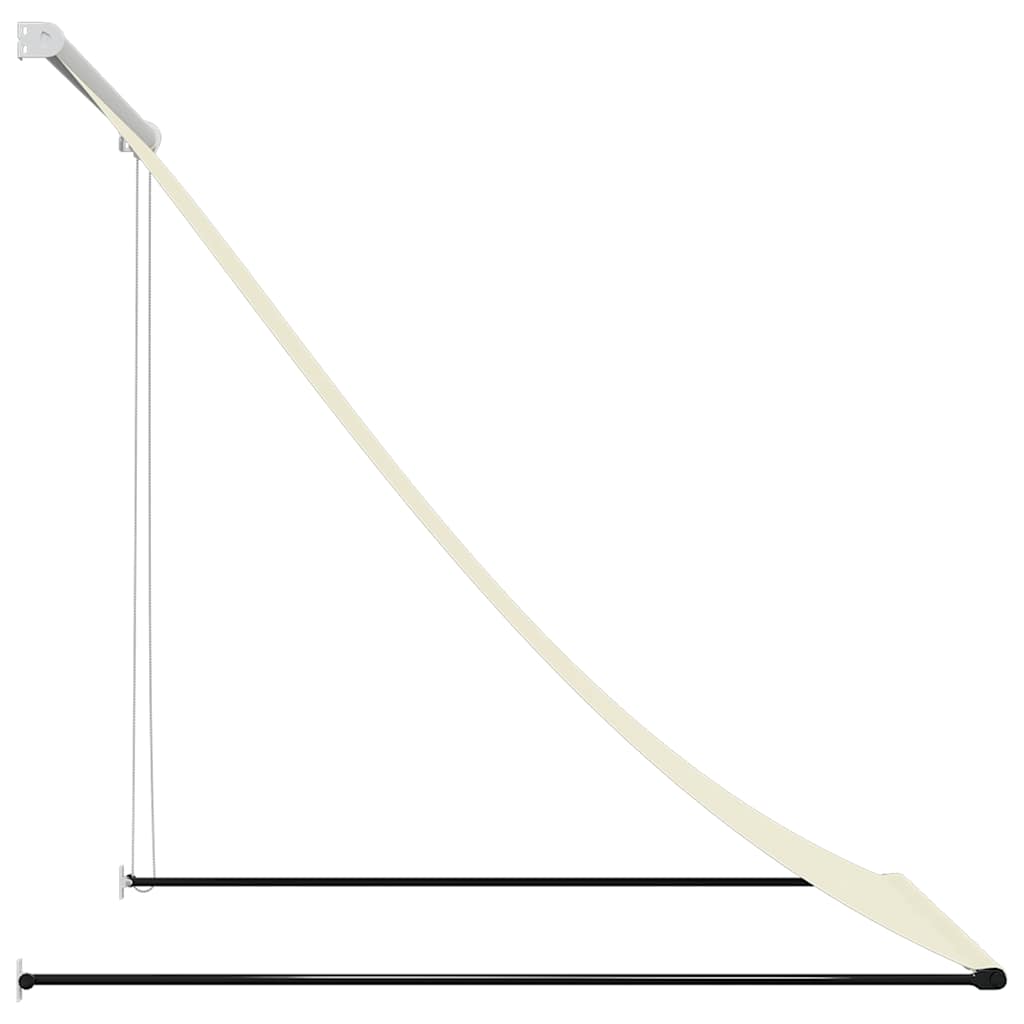 Tenda na uvlačenje krem 100 x 150 cm od tkanine i čelika