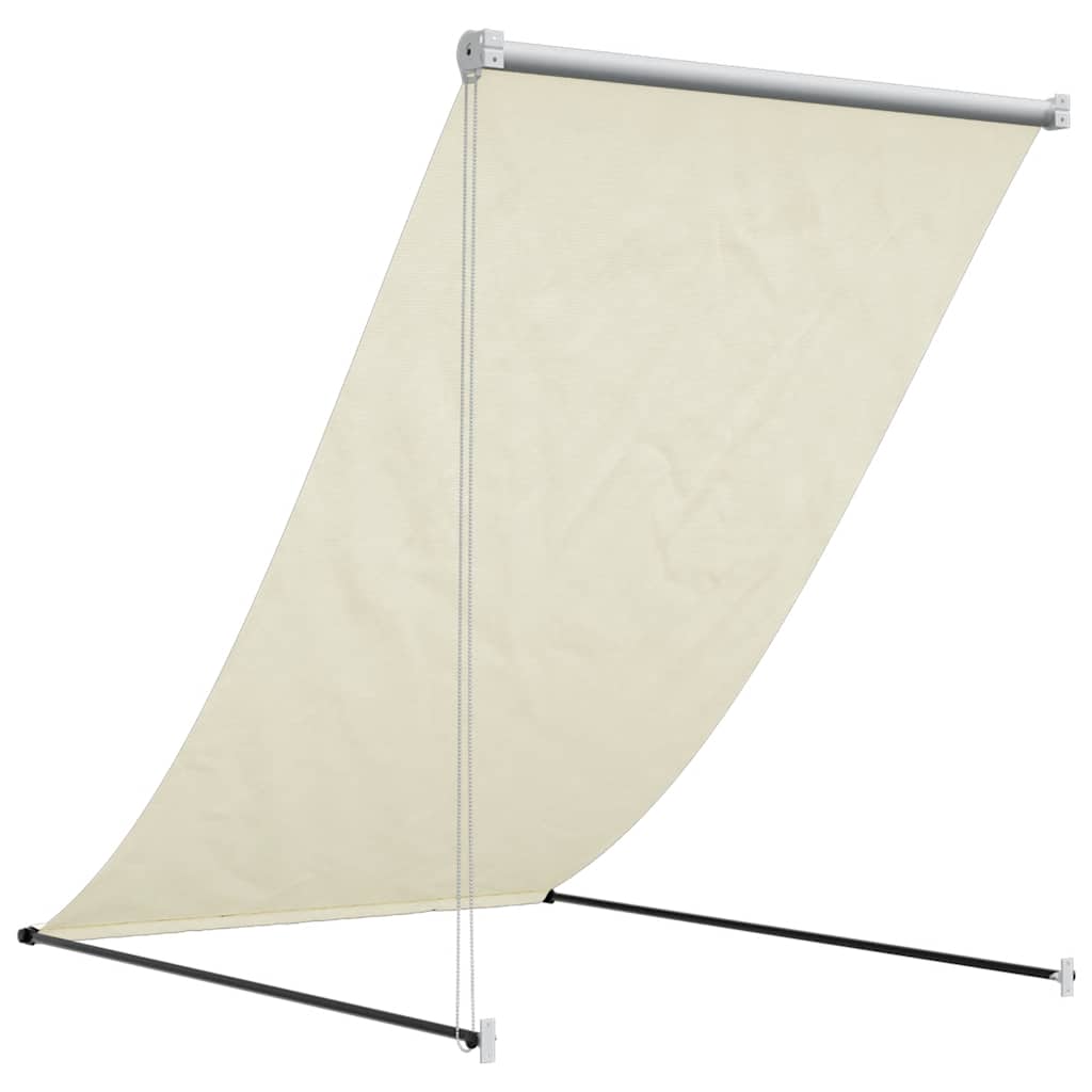 Tenda na uvlačenje krem 100 x 150 cm od tkanine i čelika