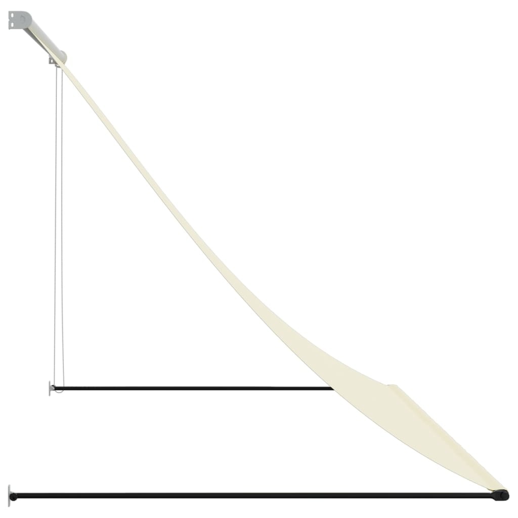 Tenda na uvlačenje krem 200 x 150 cm od tkanine i čelika