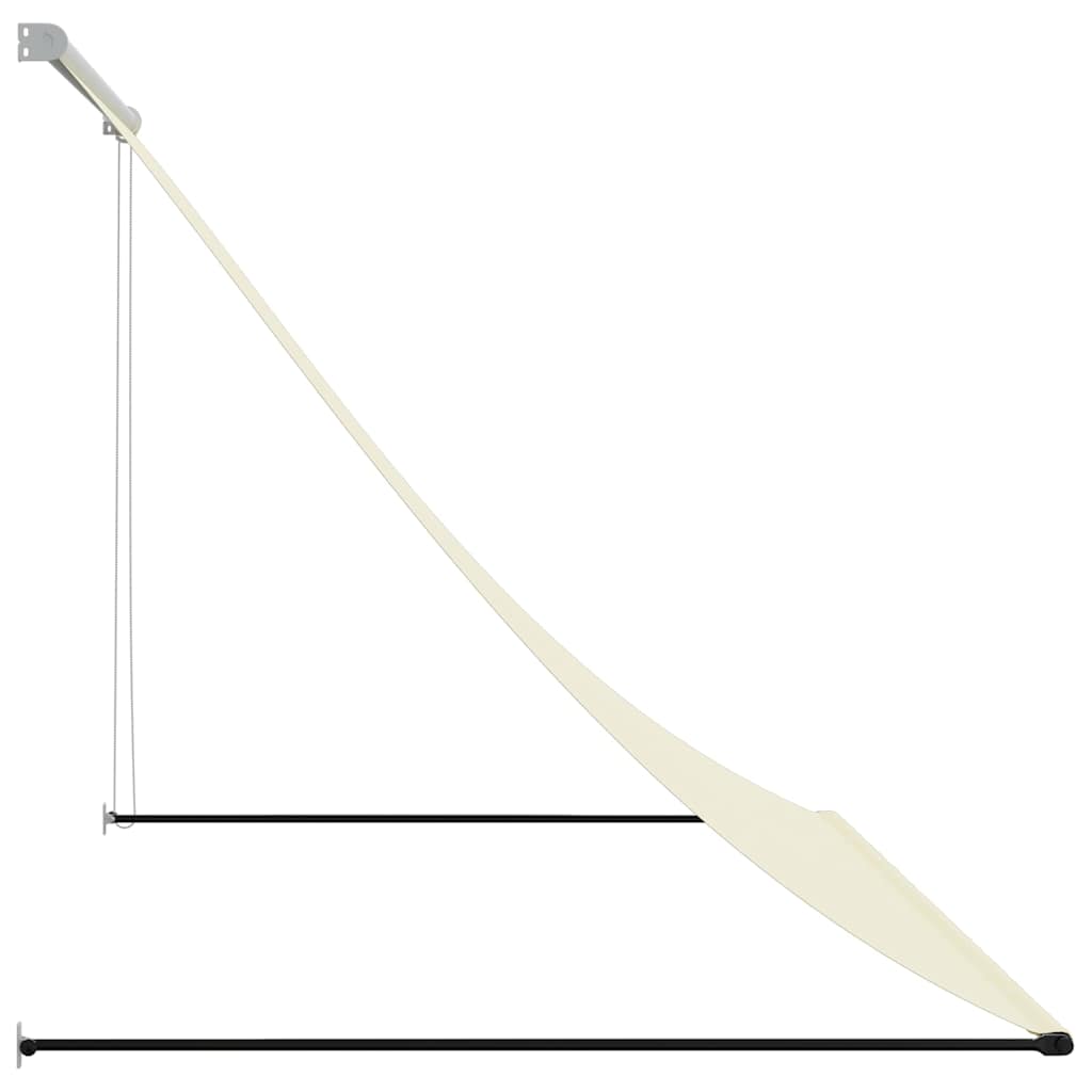 Tenda na uvlačenje krem 250 x 150 cm od tkanine i čelika