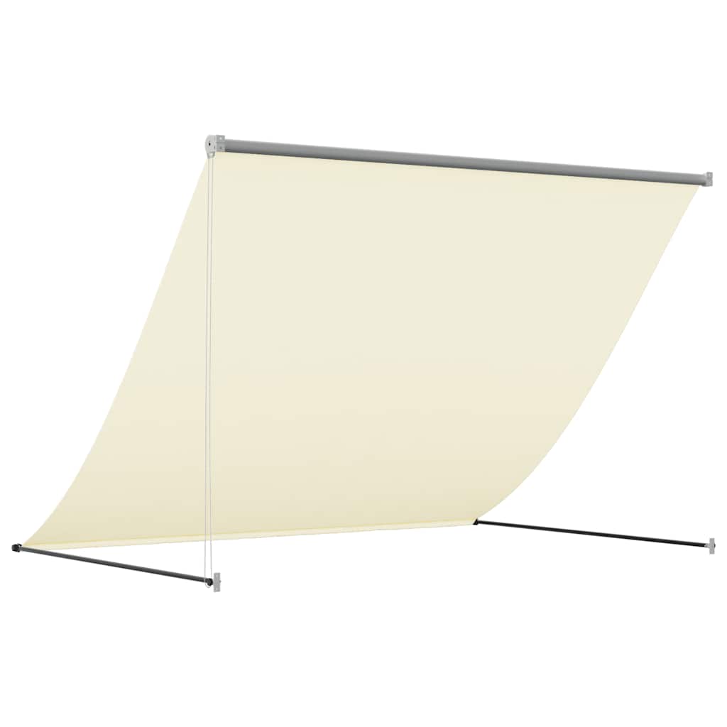 Tenda na uvlačenje krem 250 x 150 cm od tkanine i čelika