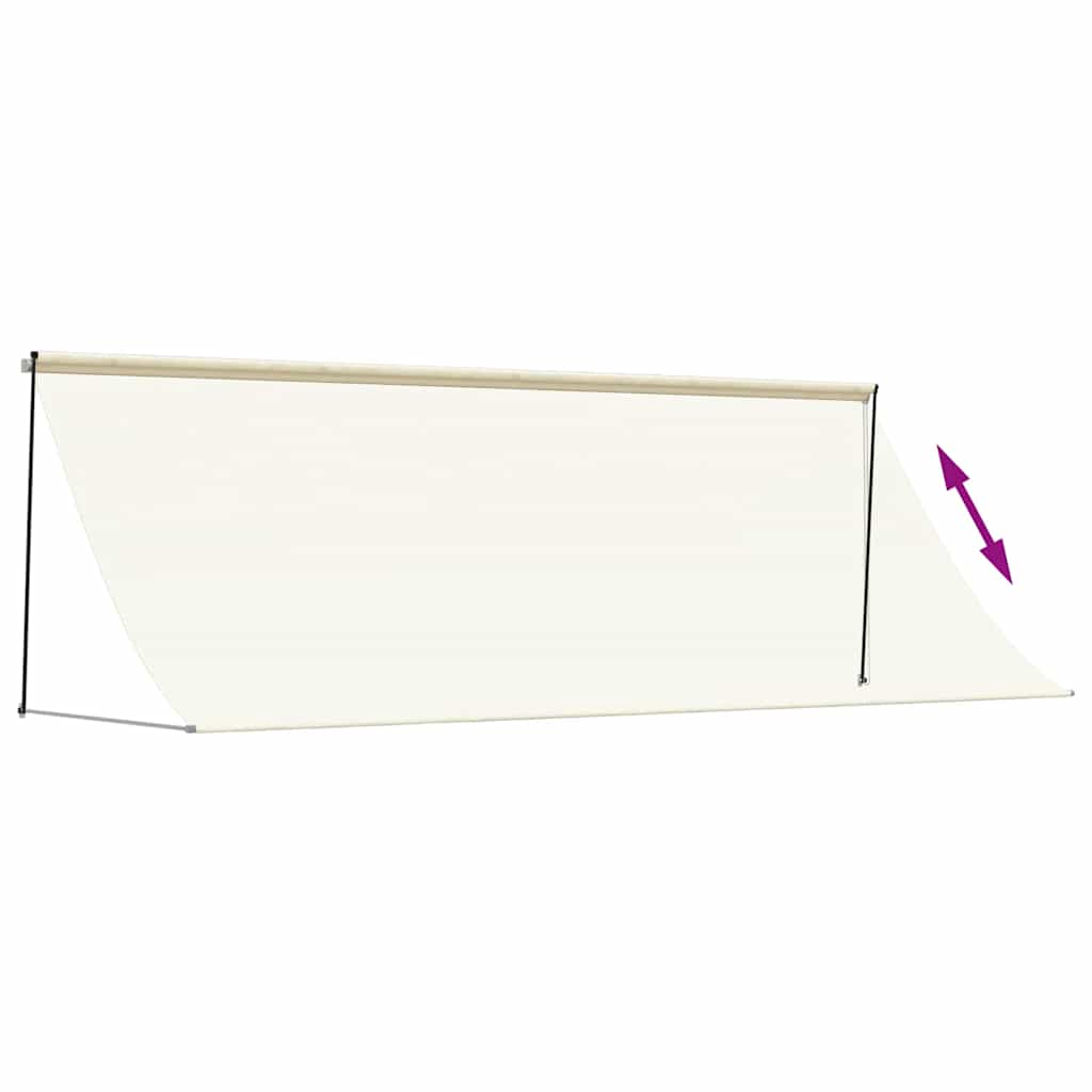Tenda na uvlačenje krem 350 x 150 cm od tkanine i čelika