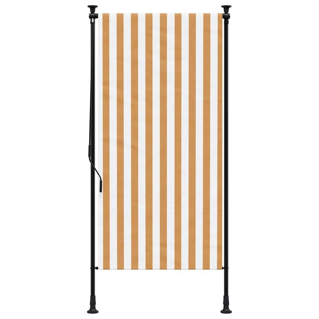 Vanjska roleta narančasto-bijela 100x270 cm od tkanine i čelika