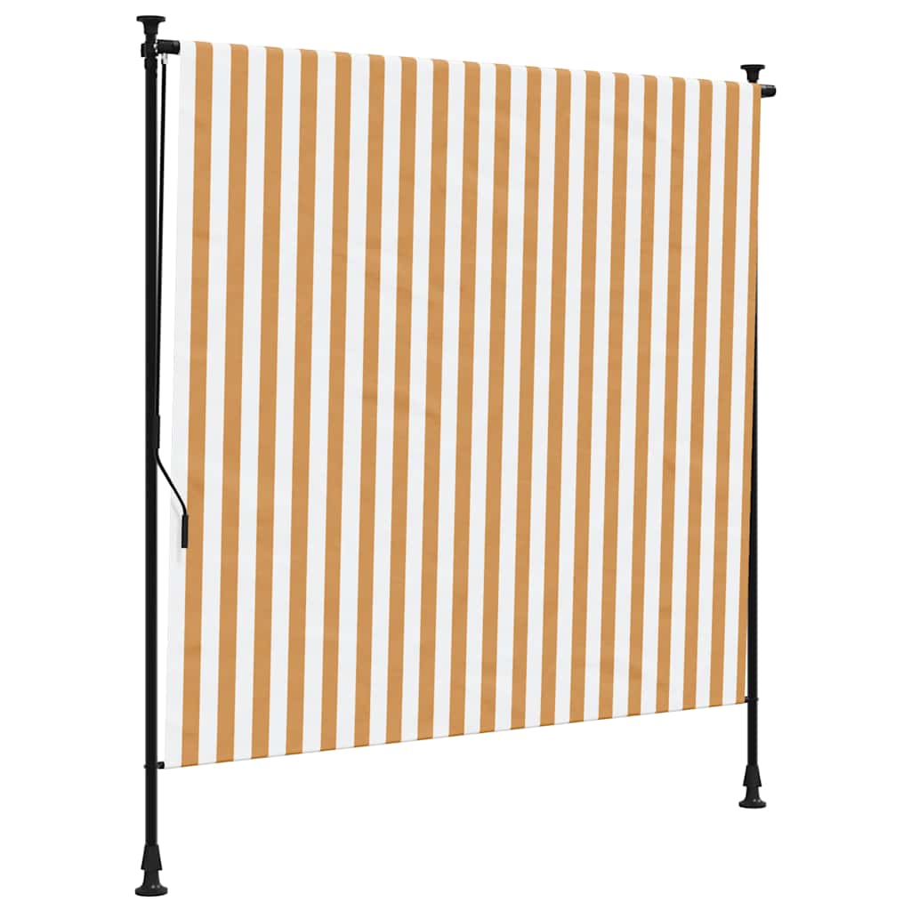 Vanjska roleta narančasto-bijela 200x270 cm od tkanine i čelika