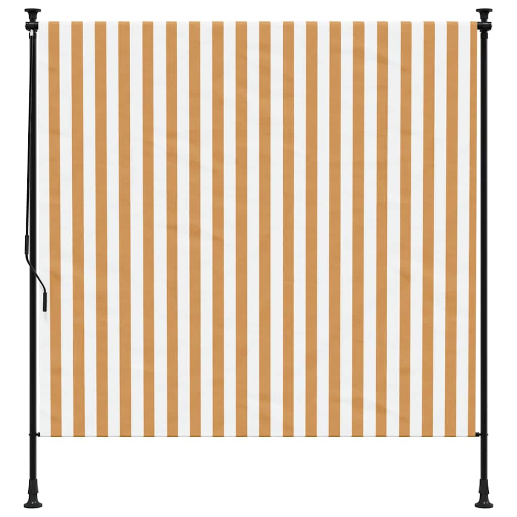 Vanjska roleta narančasto-bijela 200x270 cm od tkanine i čelika