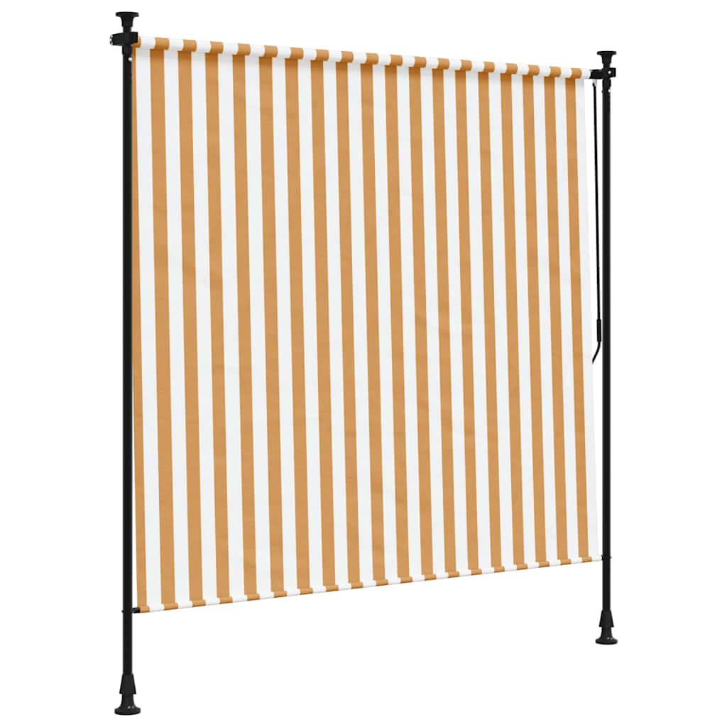 Vanjska roleta narančasto-bijela 200x270 cm od tkanine i čelika