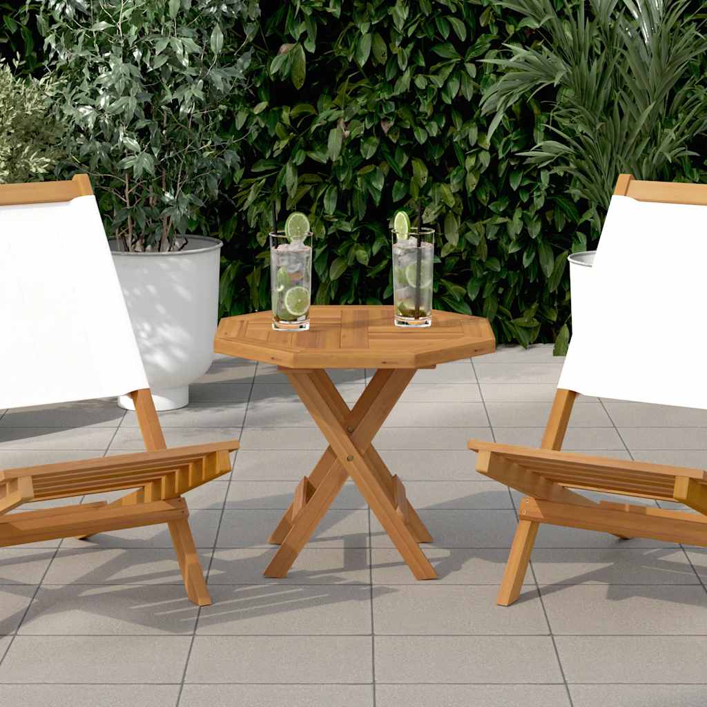 Stolna ploča osmerokutna od masivne tikovine 50 x 50 x 2,5 cm