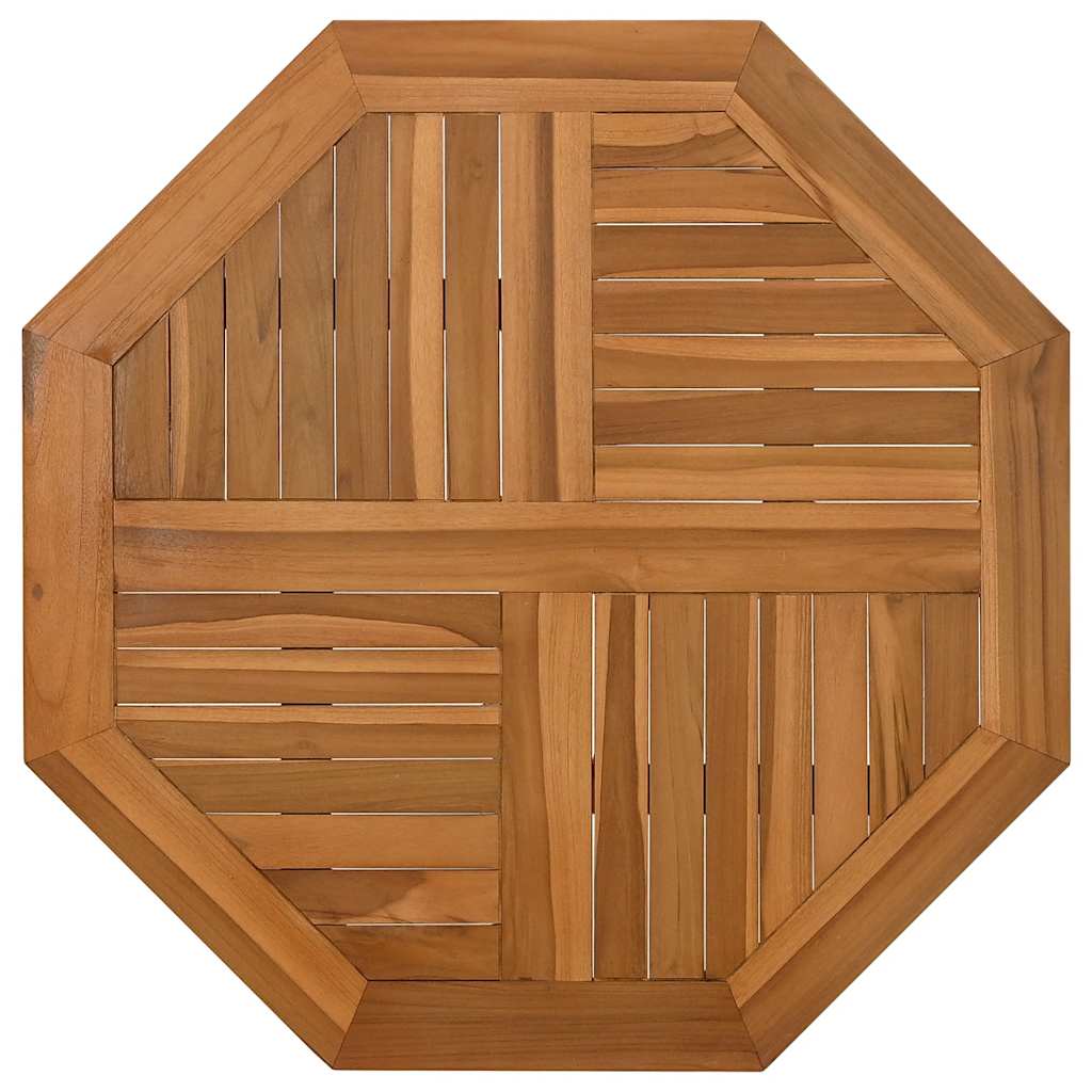Stolna ploča 60 x 60 x 2,5 cm osmerokutna od masivne tikovine