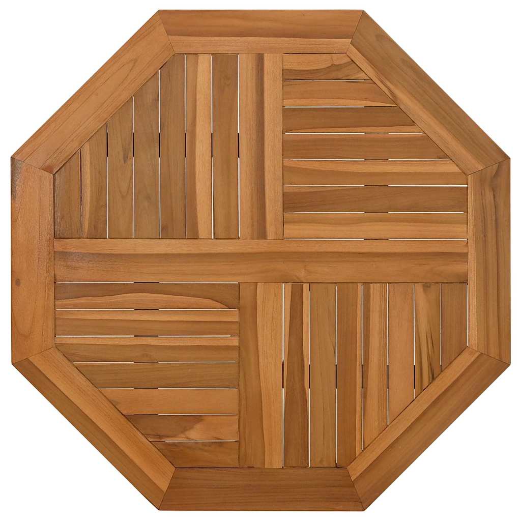 Stolna ploča 80 x 80 x 2,5 cm osmerokutna od masivne tikovine