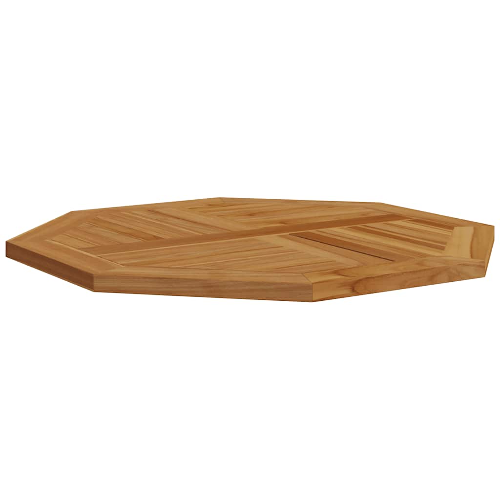 Stolna ploča 80 x 80 x 2,5 cm osmerokutna od masivne tikovine