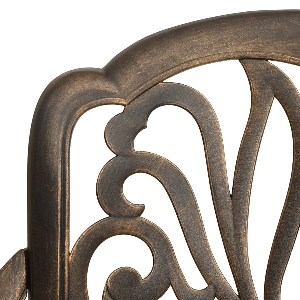 5-dijelni vrtni blagovaonski set brončani lijevani aluminij