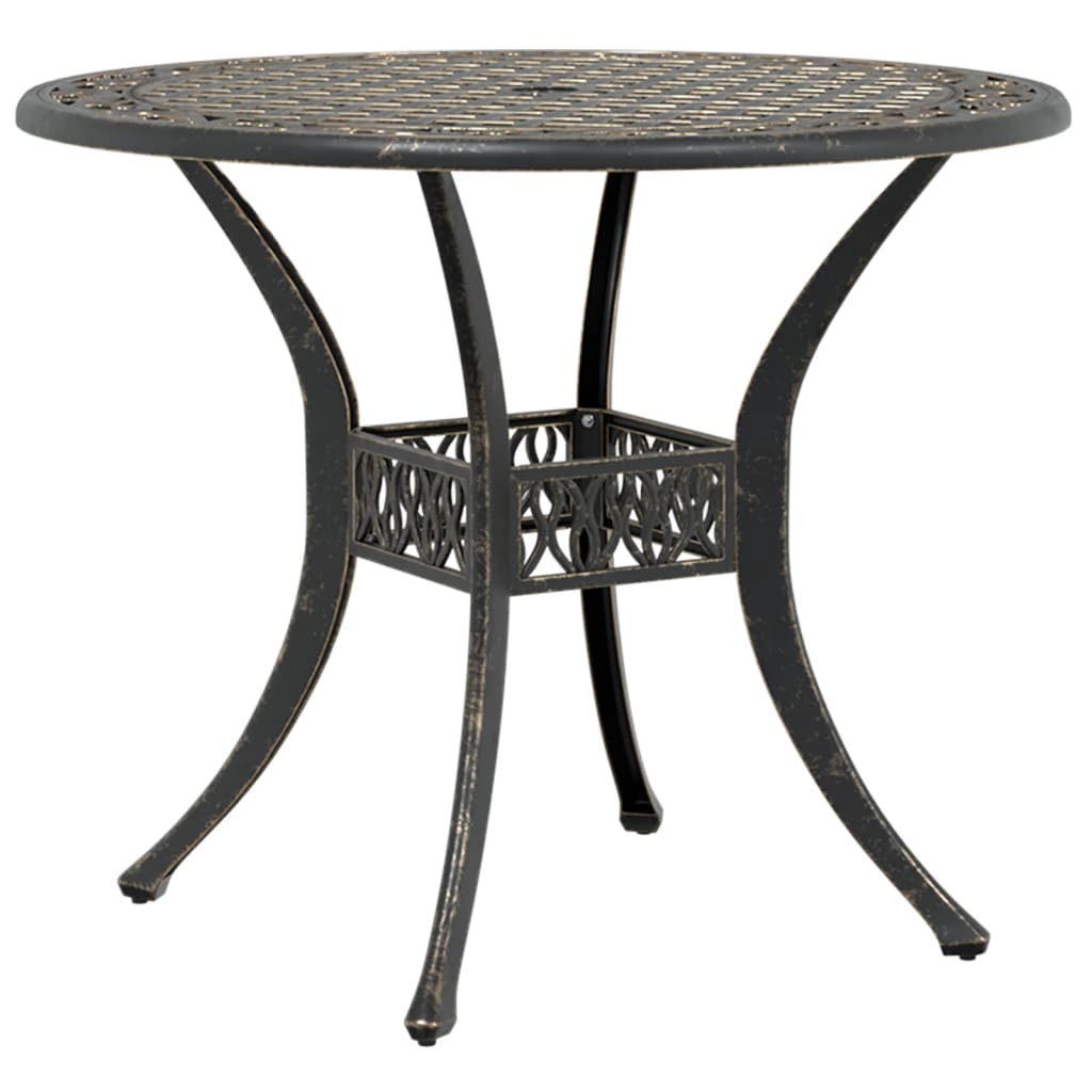 3-dijelni bistro set brončani od lijevanog aluminija