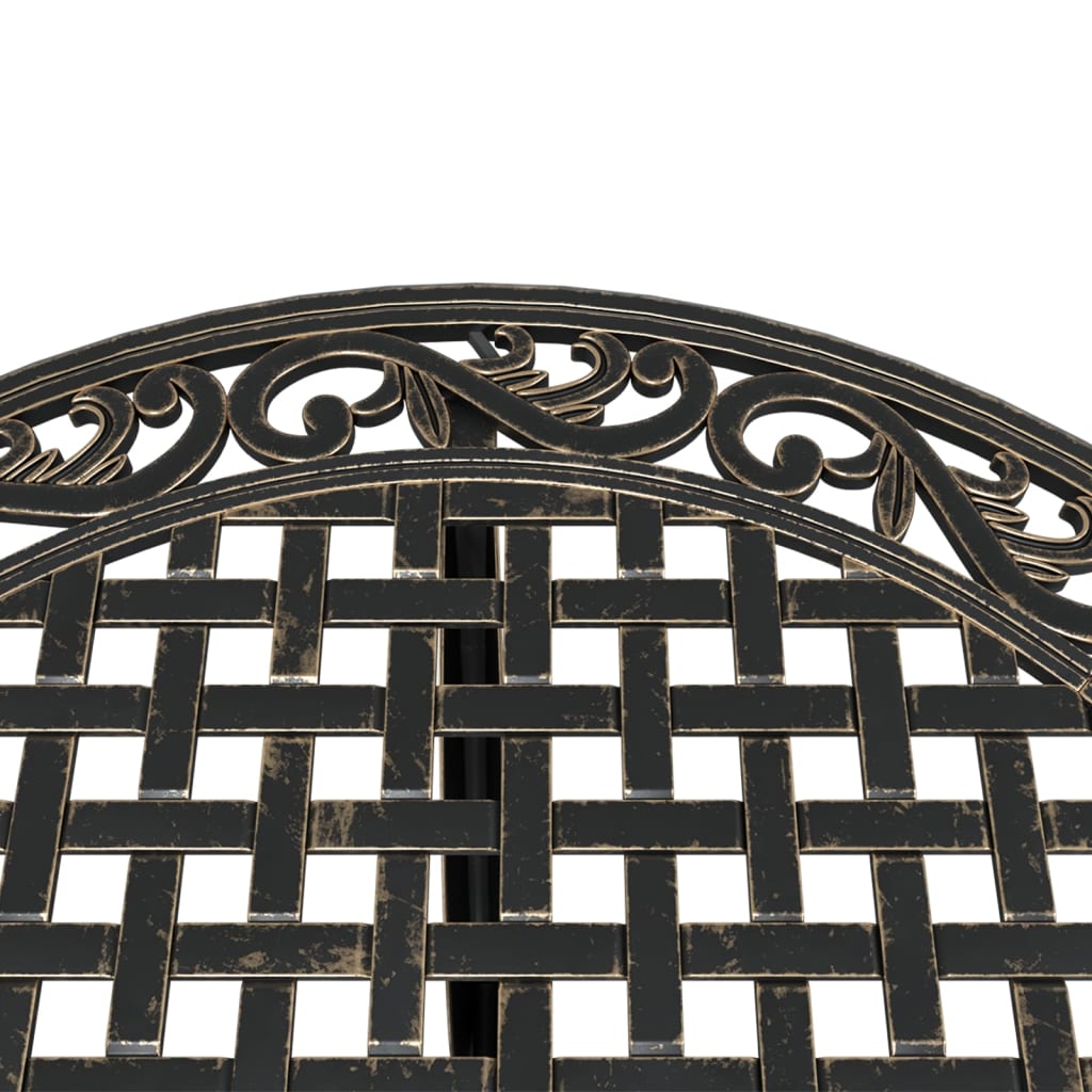 3-dijelni bistro set brončani od lijevanog aluminija