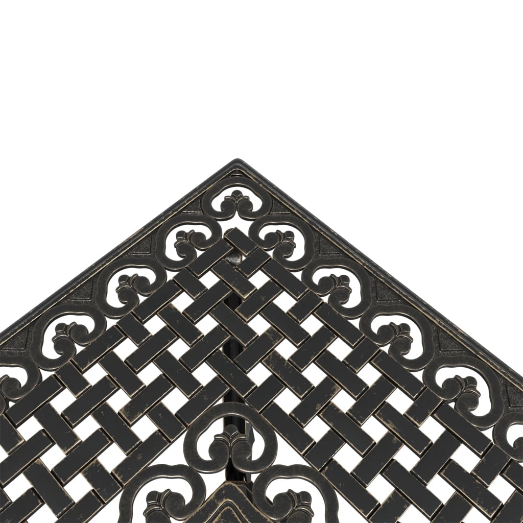 3-dijelni bistro set brončani od lijevanog aluminija