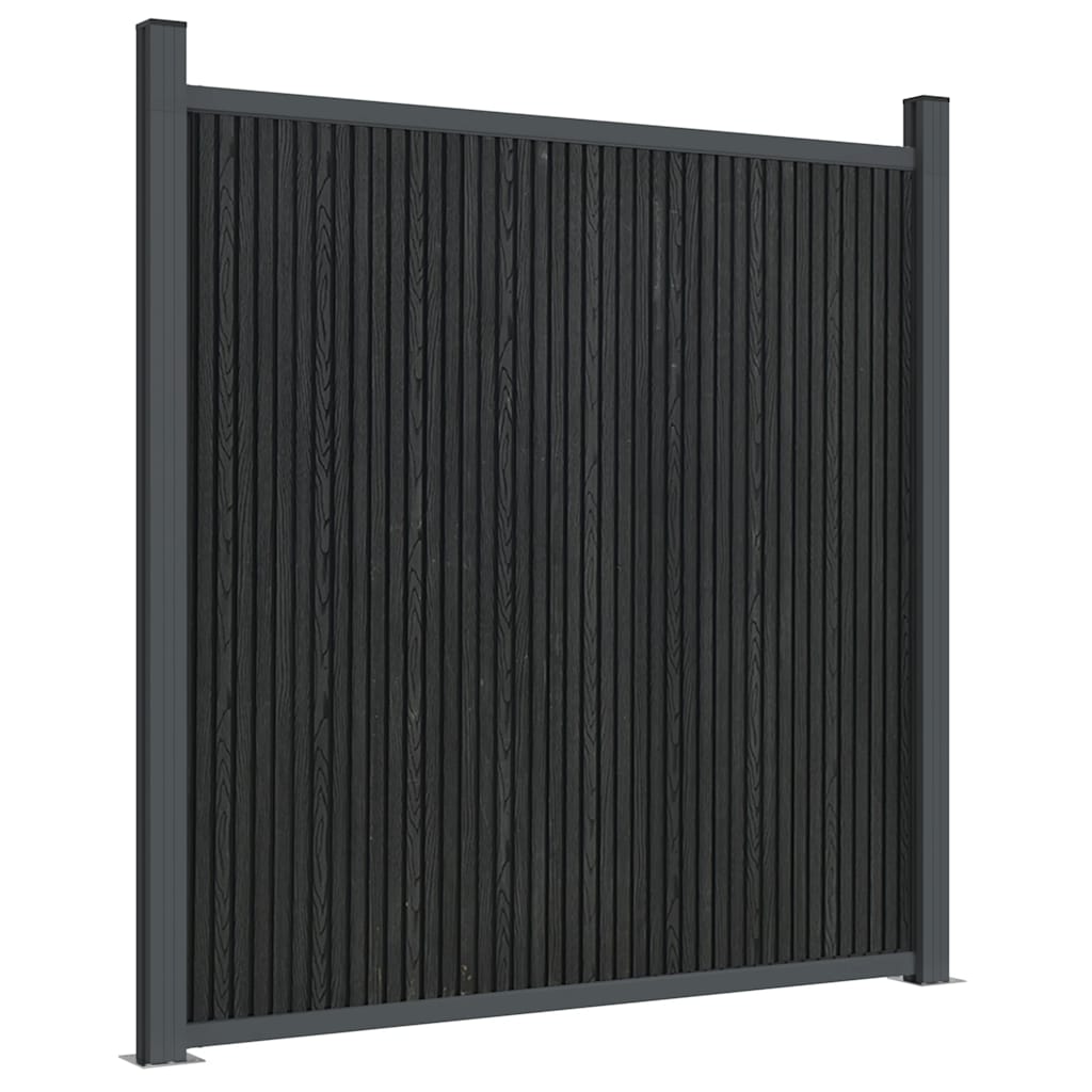 Panel za ogradu WPC sivi 180 x 186 cm