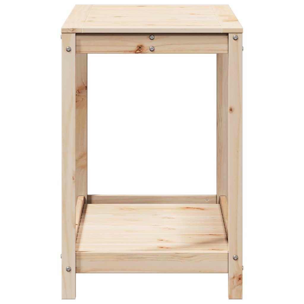 Stol za sadnju s policom 108 x 50 x 75 cm od masivne borovine
