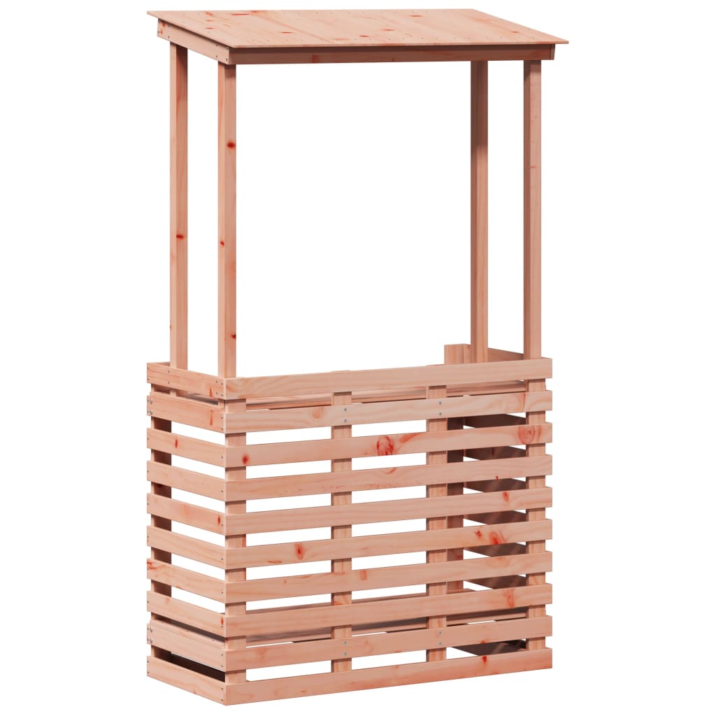 Vanjski barski stol s krovom 112,5 x 57 x 195,5 cm masivno drvo