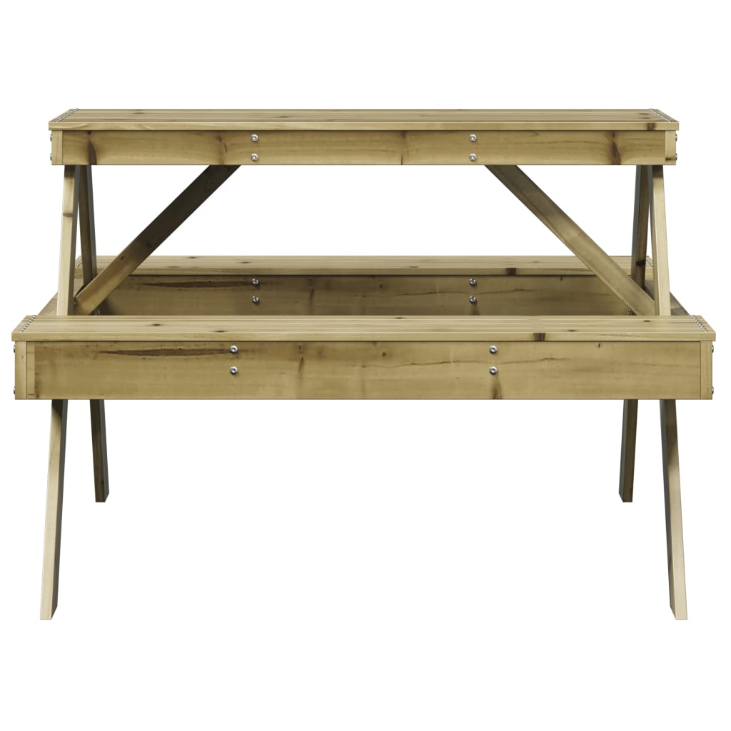 Stol za piknik 105 x 134 x 75 cm od masivne borovine