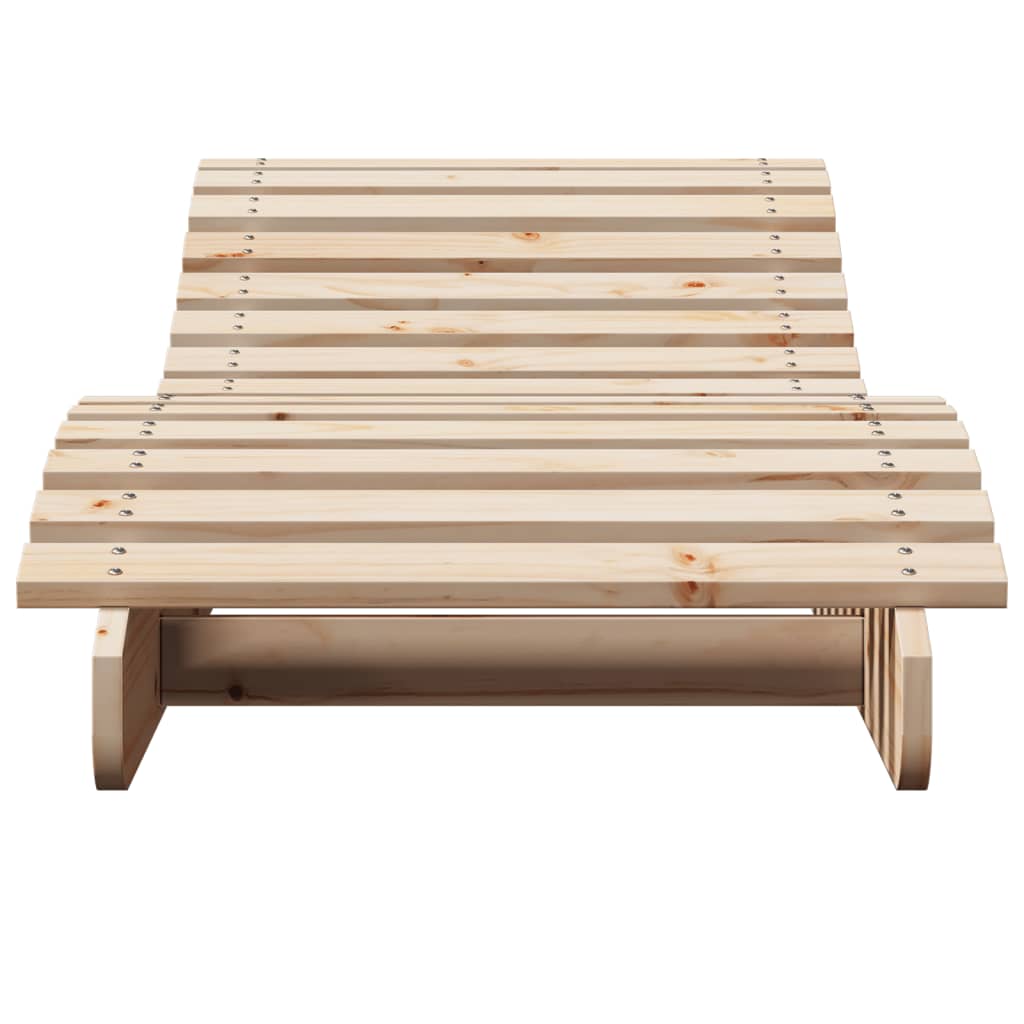 Ležaljke za sunčanje 2 kom 205 x 60 x 31,5 cm masivna borovina