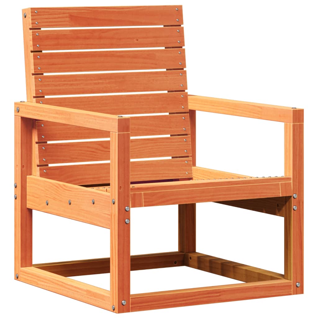 Vrtna stolica voštano smeđa 57,5 x 63 x 76 cm masivna borovina