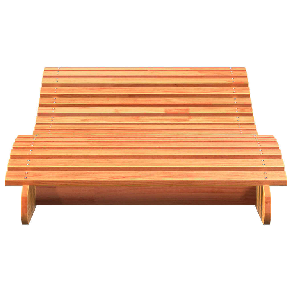 Ležaljka za sunčanje voštano smeđa 205x80x31,5 cm od borovine