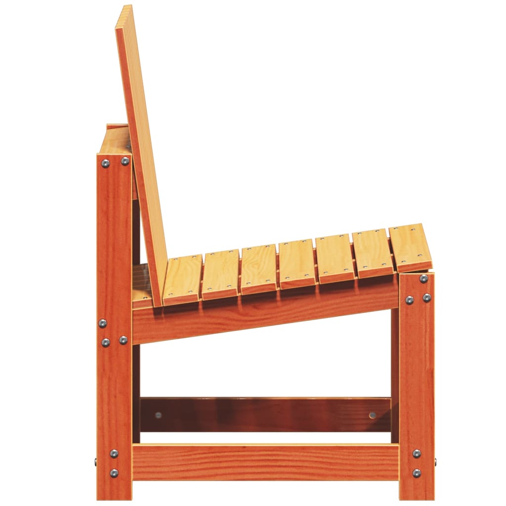 Vrtna stolica voštano smeđa 50,5x55x77 cm od masivne borovine