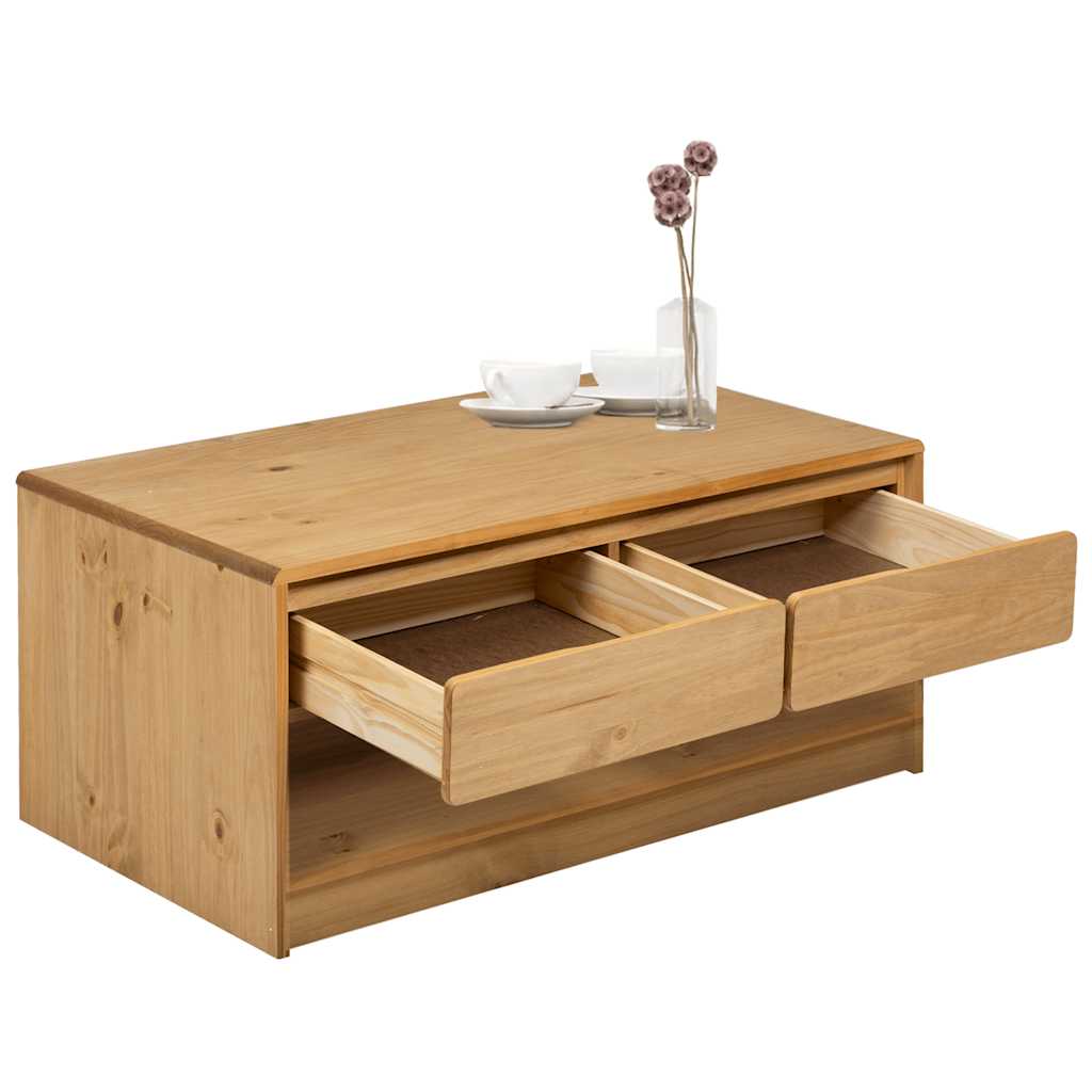 Stolić za kavu SAUDA boja hrasta 99x55x45 cm masivna borovina