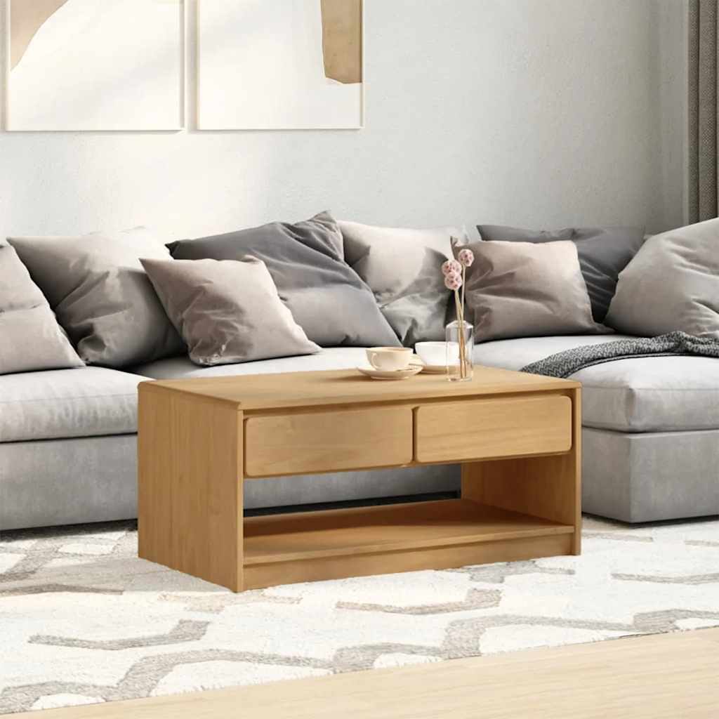 Stolić za kavu SAUDA boja hrasta 99x55x45 cm masivna borovina