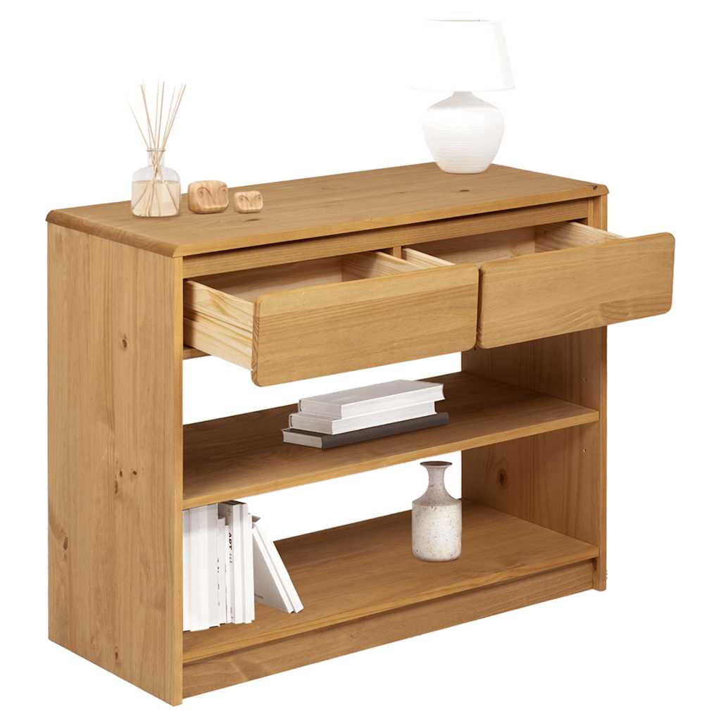 Konzolni stol SAUDA boja hrasta 89,5 x 36,5 x 73 cm od borovine