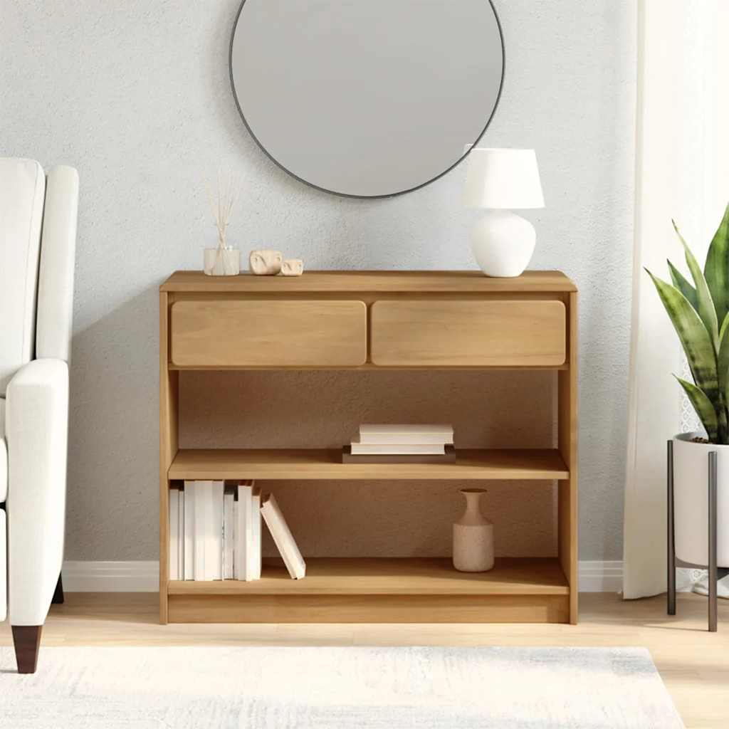 Konzolni stol SAUDA boja hrasta 89,5 x 36,5 x 73 cm od borovine