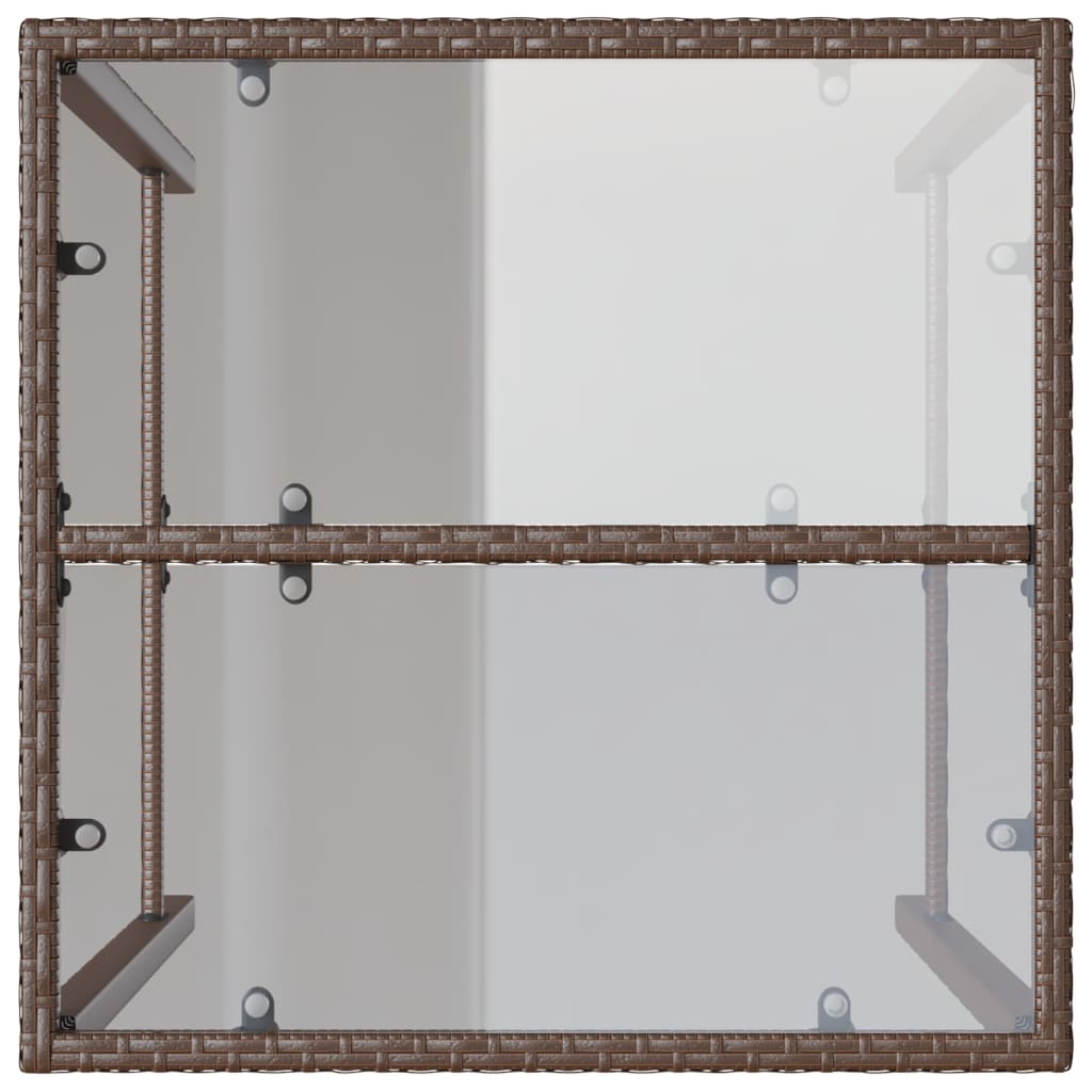 Vanjski barski stol smeđi 70 x 70 x 110 cm od poliratana