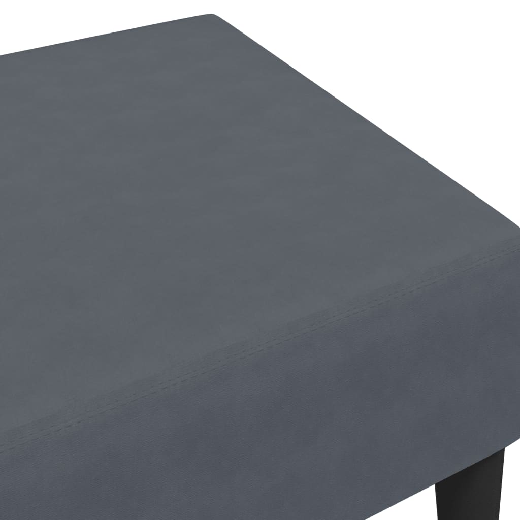 Tabure tamnosivi 77x55x31 cm baršunasti