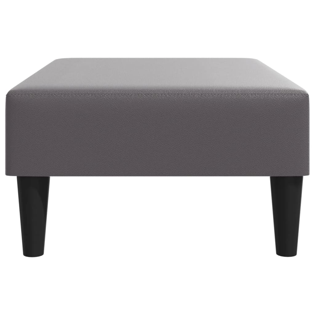 Tabure sivi 77x55x31 cm od umjetne kože