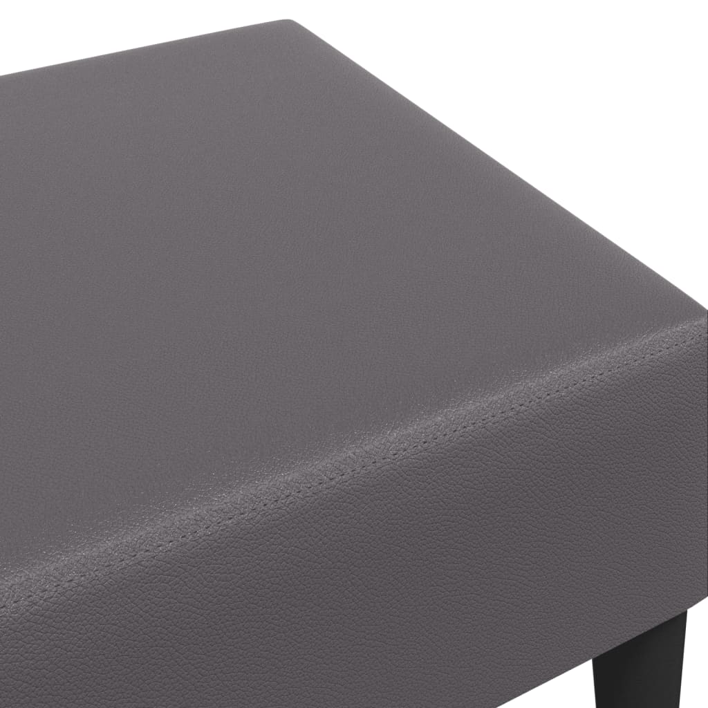 Tabure sivi 77x55x31 cm od umjetne kože