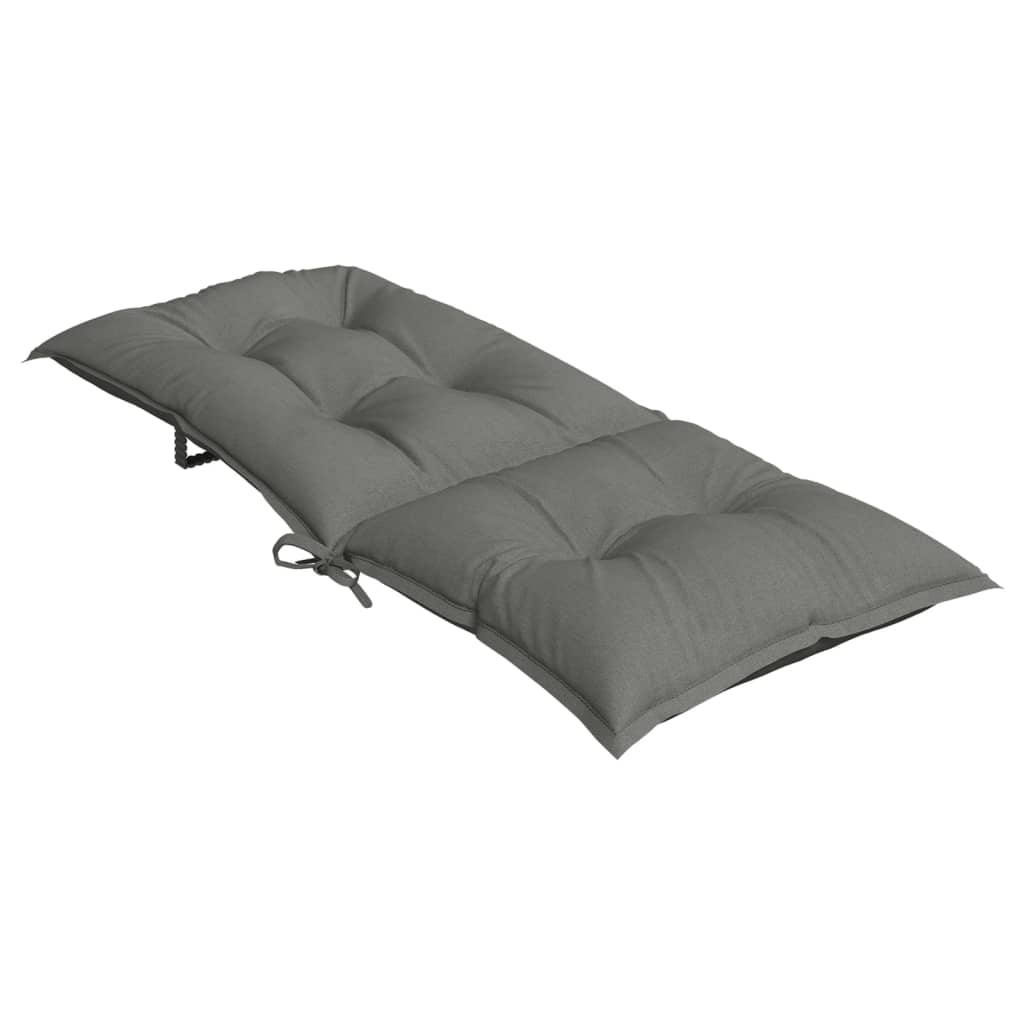 Jastuci za stolice 6 kom tamnosivi 120x50x7 cm od tkanine
